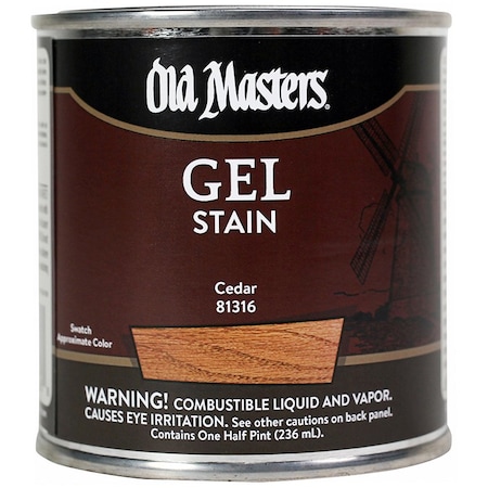 Old Masters 1/2 Pt Cedar Oil-Based Gel Stain 81316